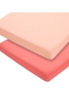 Clevamama Set cearceaf cu elastic 120cm x 60cm 3322 roz