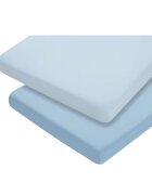 Clevamama Set cearceaf cu elastic 120cm x 60cm 3323 bleu