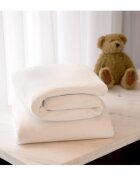 Clevamama Set cearceaf cu elastic 120cm x 60cm alb