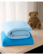 Clevamama Set cearceaf cu elastic 120cm x 60cm bleu