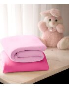 Clevamama Set cearceaf cu elastic 120cm x 60cm roz