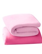 Clevamama Set cearceaf cu elastic 120cm x 60cm roz