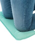 Clevamama Set covoras antiderapant si genunchiera pentru baie bleu