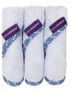 Clevamama Set de 3 prosopele din bambus albastru 3536
