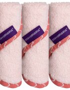 Clevamama Set de 3 prosopele din bambus Roz 3535
