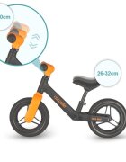 COCCOLLE Bicicleta fara pedale First Way Orange Shadow 2-6 ani Roti 10 inch din PU Ghidon reglabil Greutate admisa 30 kg Sa Reglabila