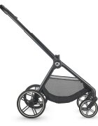 COCCOLLE Carucior 2in1 Lissia Premium Line Roti mari Cadru aluminiu anodizat Copertina XXL Protectie UV Maner telescopic Rucsac Husa ploaie Husa picioruse Butoane de memorie Landou tratat anti-bacterian Pana la 22
