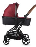 COCCOLLE Carucior modular 3 in 1 Saliara Cabernet + Scoica auto iSize Knox Black