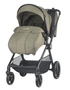 COCCOLLE Carucior modular 4 in 1 pentru copii Lissia Moss Green cu Scoica auto iSize Knox Black si Baza isofix iSize Knox