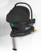 COCCOLLE Carucior modular 4 in 1 pentru copii Serry Moss Green cu Scoica auto iSize Knox Black si Baza isofix iSize Knox