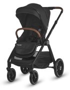 COCCOLLE Carucior pentru copii Aspen Jet Black modular 4 in 1 cu scoica auto iSize Knox Black si baza isofix iSize Knox