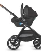 COCCOLLE Carucior pentru copii Aspen Moss Green modular 4 in 1 cu scoica auto iSize Knox Black si baza isofix iSize Knox