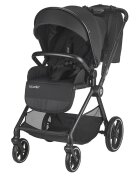 COCCOLLE Carucior pentru copii Lissia Anthracite modular 4 in 1 cu scoica auto iSize Rilax Greystone si baza isofix iSize Rilax