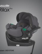 COCCOLLE Carucior pentru copii Lissia Anthracite modular 4 in 1 cu scoica auto iSize Rilax Greystone si baza isofix iSize Rilax