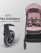 COCCOLLE Carucior sport autofold Melia Blush Rose cadru aluminiu anodizat Copertina XXL cu protectie UV 50+ pozitie verticala dupa pliere certificat pana la 22 kg