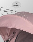 COCCOLLE Carucior sport autofold Melia Blush Rose cadru aluminiu anodizat Copertina XXL cu protectie UV 50+ pozitie verticala dupa pliere certificat pana la 22 kg