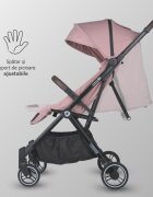 COCCOLLE Carucior sport autofold Melia Blush Rose cadru aluminiu anodizat Copertina XXL cu protectie UV 50+ pozitie verticala dupa pliere certificat pana la 22 kg