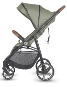 COCCOLLE Carucior sport Finley cu pliere automata pozitie de somn roti detasabile spatar reglabil centura de siguranta in 5 puncte extensibila cu ventilatie husa picioruse sarcina maxima 22 kg Moss Green