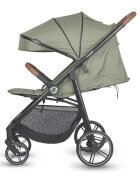 COCCOLLE Carucior sport Finley cu pliere automata pozitie de somn roti detasabile spatar reglabil centura de siguranta in 5 puncte extensibila cu ventilatie husa picioruse sarcina maxima 22 kg Moss Green