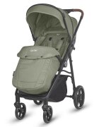 COCCOLLE Carucior sport Finley cu pliere automata pozitie de somn roti detasabile spatar reglabil centura de siguranta in 5 puncte extensibila cu ventilatie husa picioruse sarcina maxima 22 kg Moss Green