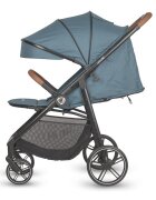 COCCOLLE Carucior sport Finley cu pliere automata pozitie de somn roti detasabile spatar reglabil centura de siguranta in 5 puncte extensibila cu ventilatie husa picioruse sarcina maxima 22 kg Ocean Blue