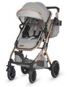 COCCOLLE Carucior ultracompact 3in1 Ravello cu scoica iSize si landou transformabil Piesa reversibila Cadru aluminiu anodizat Copertina cu protectie UV Roti aliaj PU fara pana Geanta Husa ploaie Plasa insecte Suport b