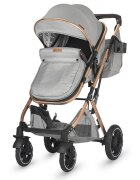 COCCOLLE Carucior ultracompact 3in1 Ravello cu scoica iSize si landou transformabil Piesa reversibila Cadru aluminiu anodizat Copertina cu protectie UV Roti aliaj PU fara pana Geanta Husa ploaie Plasa insecte Suport b