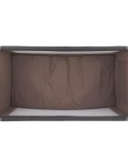 COCCOLLE Patut pliabil cu un singur nivel de inaltime Notte Geanta transport inclusa Dimenisune interioara 120x60 cm Ideal pentru calatorii Foarte compact la pliere Dessert Taupe