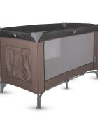 COCCOLLE Patut pliabil cu un singur nivel de inaltime Notte Geanta transport inclusa Dimenisune interioara 120x60 cm Ideal pentru calatorii Foarte compact la pliere Dessert Taupe