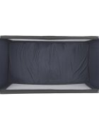 COCCOLLE Patut pliabil cu un singur nivel de inaltime Notte Geanta transport inclusa Dimenisune interioara 120x60 cm Ideal pentru calatorii Foarte compact la pliere Jet Black