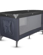COCCOLLE Patut pliabil cu un singur nivel de inaltime Notte Geanta transport inclusa Dimenisune interioara 120x60 cm Ideal pentru calatorii Foarte compact la pliere Jet Black