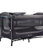 COCCOLLE Patut pliabil multifunctional Insieme Co Sleeper cu laterala culisanta si 2 niveluri de inaltime Sistem atasare la somiera patului de adult Masa infasat Roti cu frana Usita cu fermoar Geanta transport 120x60 cm
