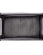 COCCOLLE Patut pliabil multifunctional Insieme Co Sleeper cu laterala culisanta si 2 niveluri de inaltime Sistem atasare la somiera patului de adult Masa infasat Roti cu frana Usita cu fermoar Geanta transport 120x60 cm