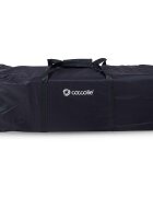 COCCOLLE Patut pliabil multifunctional Insieme Co Sleeper cu laterala culisanta si 2 niveluri de inaltime Sistem atasare la somiera patului de adult Masa infasat Roti cu frana Usita cu fermoar Geanta transport 120x60 cm