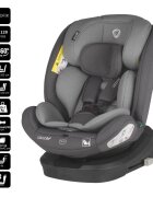 COCCOLLE Scaun auto cu Isofix Nyota Diamond Black 40-150 cm i-Size 4 pozitii inclinare Rotire 360 cu o singura mana Tetiera reglabila Husa detasabila Sistem antibasculare Top Tether Pozitie somn 0-12 ani