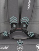 COCCOLLE Scaun auto cu Isofix Nyota Diamond Black 40-150 cm i-Size 4 pozitii inclinare Rotire 360 cu o singura mana Tetiera reglabila Husa detasabila Sistem antibasculare Top Tether Pozitie somn 0-12 ani