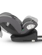 COCCOLLE Scaun auto cu Isofix Nyota Diamond Black 40-150 cm i-Size 4 pozitii inclinare Rotire 360 cu o singura mana Tetiera reglabila Husa detasabila Sistem antibasculare Top Tether Pozitie somn 0-12 ani