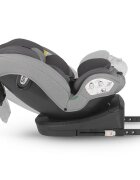 COCCOLLE Scaun auto cu Isofix Nyota Moonlit Grey 40-150 cm i-Size 4 pozitii inclinare Rotire 360 cu o singura mana Tetiera reglabila Husa detasabila Sistem antibasculare Top Tether Pozitie somn 0-12 ani