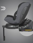 COCCOLLE Scaun auto iSize 40-150 cm Ario Anthracite cu sistem isofix picior de fixare rotatie 360