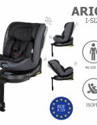 COCCOLLE Scaun auto iSize 40-150 cm Ario Anthracite cu sistem isofix picior de fixare rotatie 360