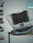 COCCOLLE Scaun auto iSize 40-150 cm Ario Forest Sage cu sistem isofix picior de fixare rotatie 360
