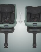 COCCOLLE Scaun auto iSize 40-150 cm Ario Forest Sage cu sistem isofix picior de fixare rotatie 360