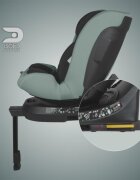 COCCOLLE Scaun auto iSize 40-150 cm Ario Forest Sage cu sistem isofix picior de fixare rotatie 360