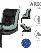 COCCOLLE Scaun auto iSize 40-150 cm Ario Forest Sage cu sistem isofix picior de fixare rotatie 360