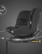 COCCOLLE Scaun auto iSize 40-150 cm Ario Midnight Black cu sistem isofix picior de fixare rotatie 360