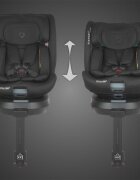 COCCOLLE Scaun auto iSize 40-150 cm Ario Midnight Black cu sistem isofix picior de fixare rotatie 360