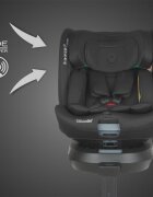 COCCOLLE Scaun auto iSize 40-150 cm Ario Midnight Black cu sistem isofix picior de fixare rotatie 360