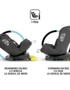 COCCOLLE Scaun auto iSize 40-150 cm Nobi Diamond Black cu Isofix pozitie somn Tetiera reglabila Rotativ Insert nou nascut