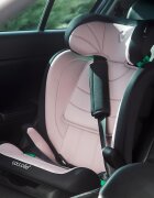 COCCOLLE Scaun auto iSize Isofix Eris 100-150 cm Tetiera si spatar reglabile Pozitie somn junior Cotiere confortabile Omologat R129 Bare isofix reglabile Dessert Rose