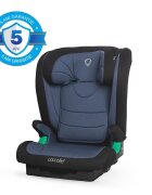 COCCOLLE Scaun auto iSize Isofix Eris 100-150 cm Tetiera si spatar reglabile Pozitie somn junior Cotiere confortabile Omologat R129 Bare isofix reglabile Rock Blue
